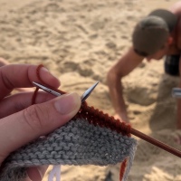 Beach Knitting